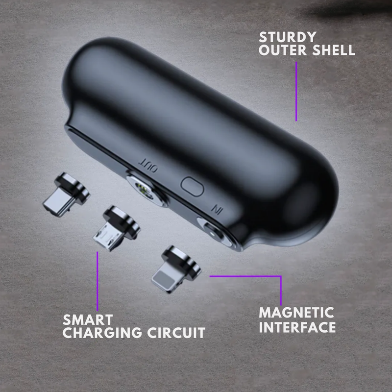 Power Bank Mini Magnético Universal – Mantenha-se Carregado em Qualquer Lugar!